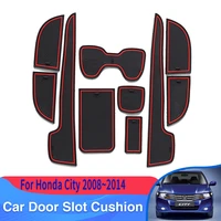 car door groove mat for honda city gm2 gm3 mk5 20082014 auto anti slip mats rubber styling slot hole pad car accessories 2012