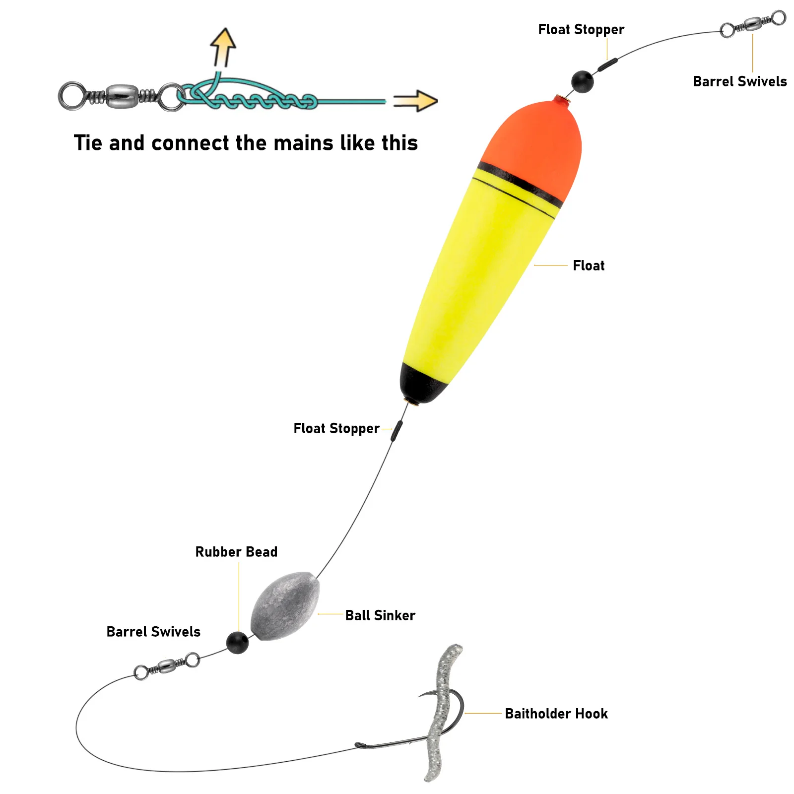 Набор рыболовных поплавков для рыбалки 30 г