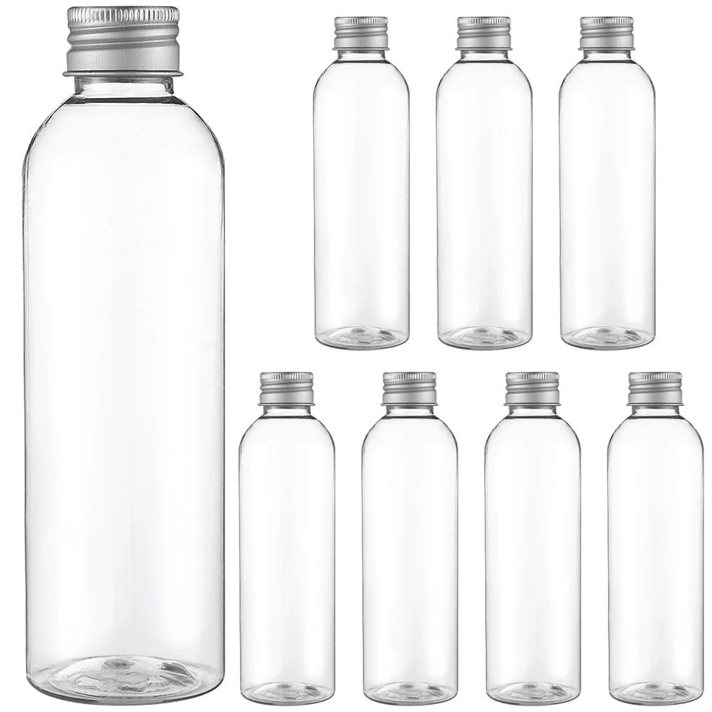

Bottles Clear Bottle Empty Water Plastic Drinking Coffee Container Sealing Beverage Jars Caps Disposable Transparent Reusable
