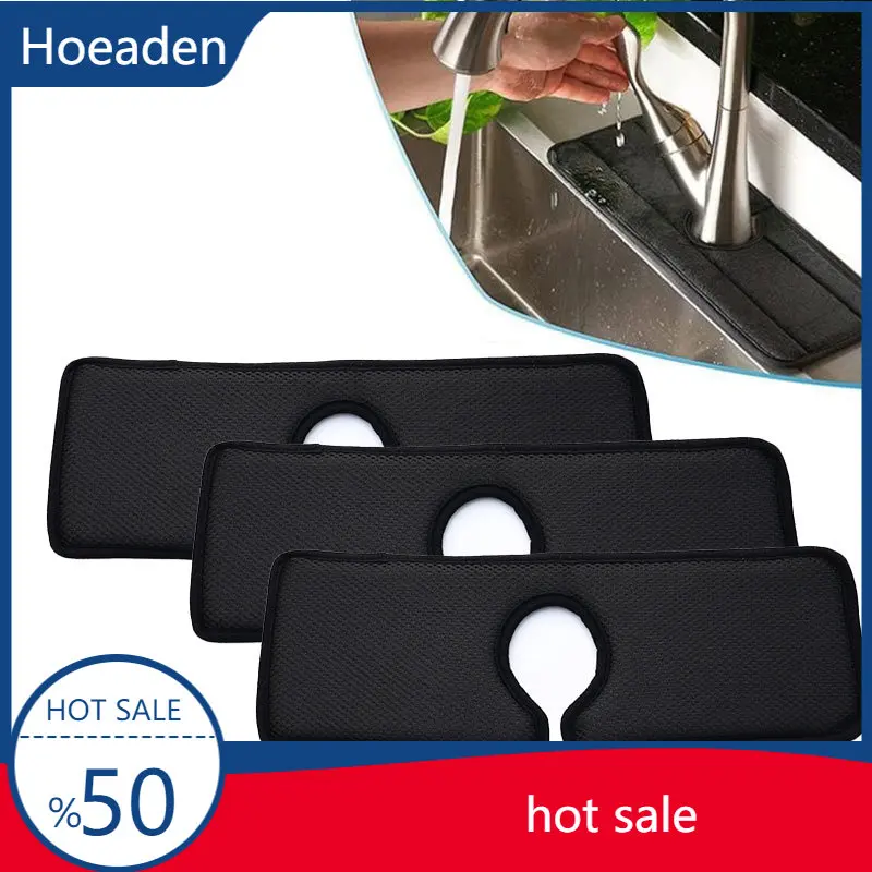 

Faucet Wraparound Splash Catcher Absorbent Mat Dish Drying Pads for Kitchen