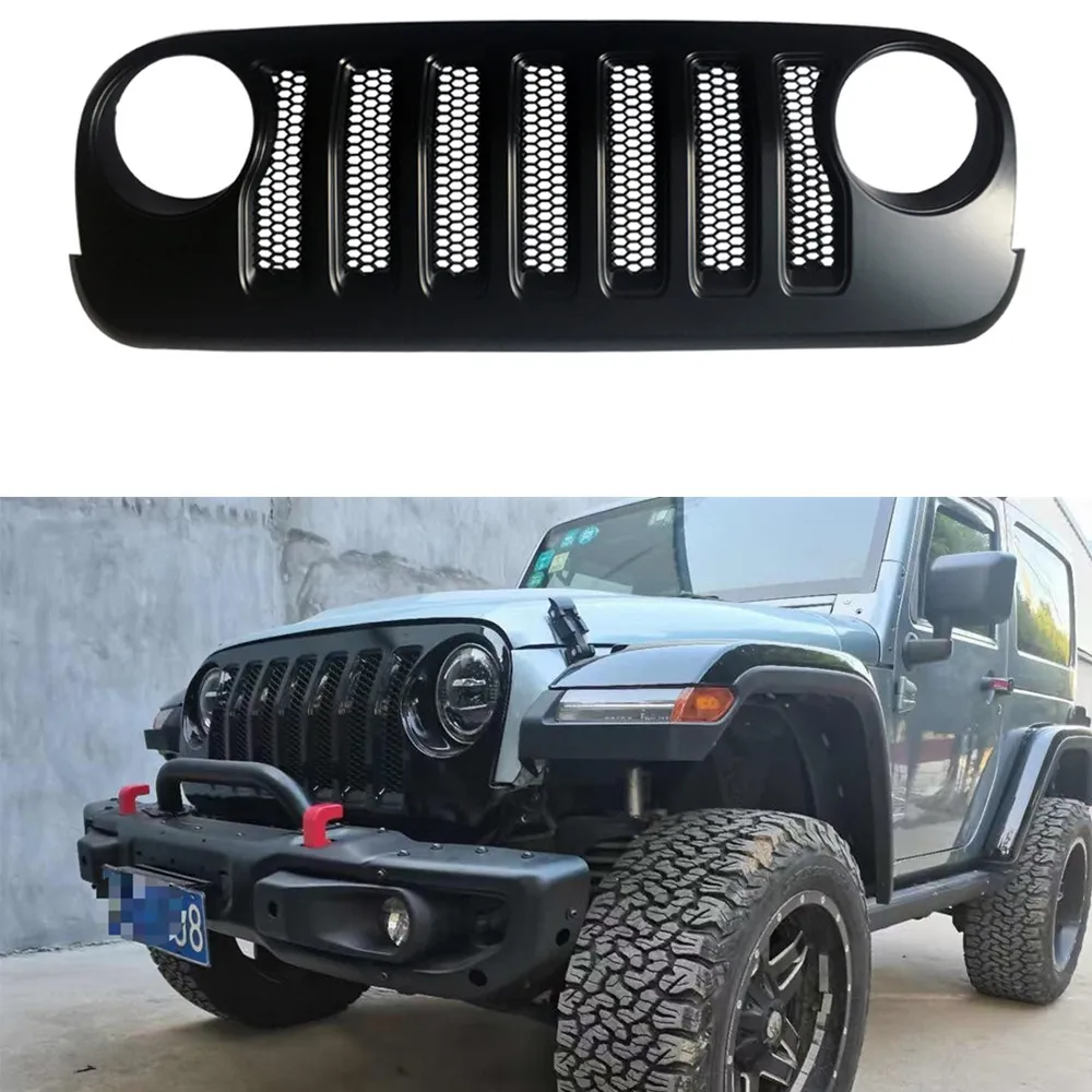 

Black ABS Front Grill JL Style For Jeep Wrangler JK 2007-2017 J373