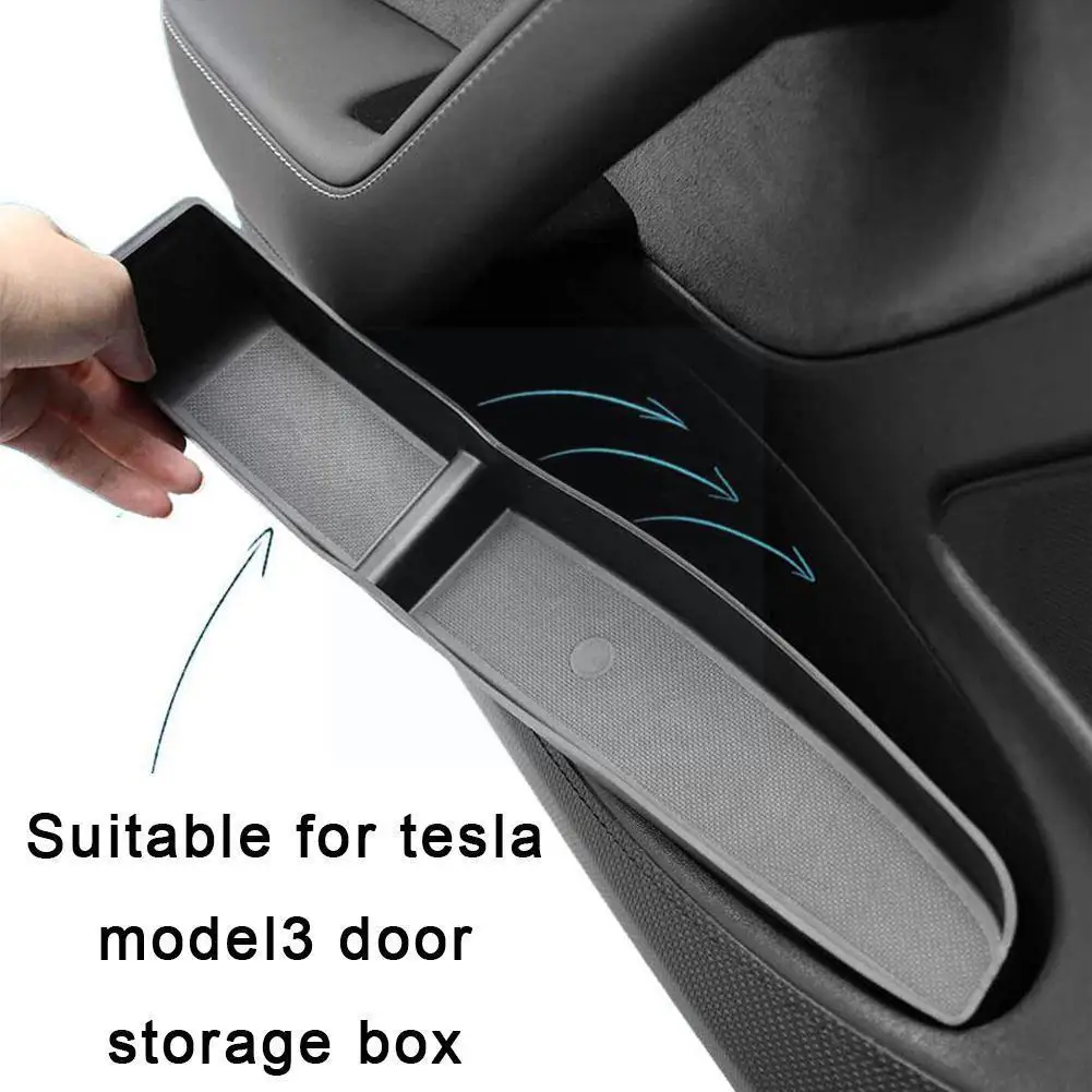 

Дверной органайзер для хранения Tesla Model 3 Y, лоток из ТПЭ, водонепроницаемые аксессуары для модификации интерьера, украшение G4O0