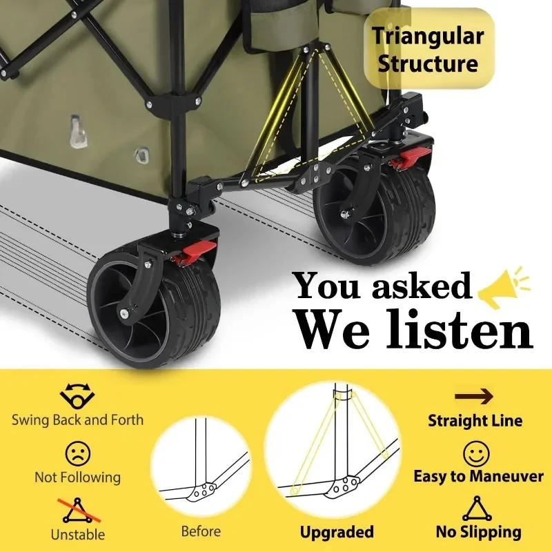 Складной удлиненный вагон Sekey 48 дюймов грузоподъемность фунтов сверхпрочная