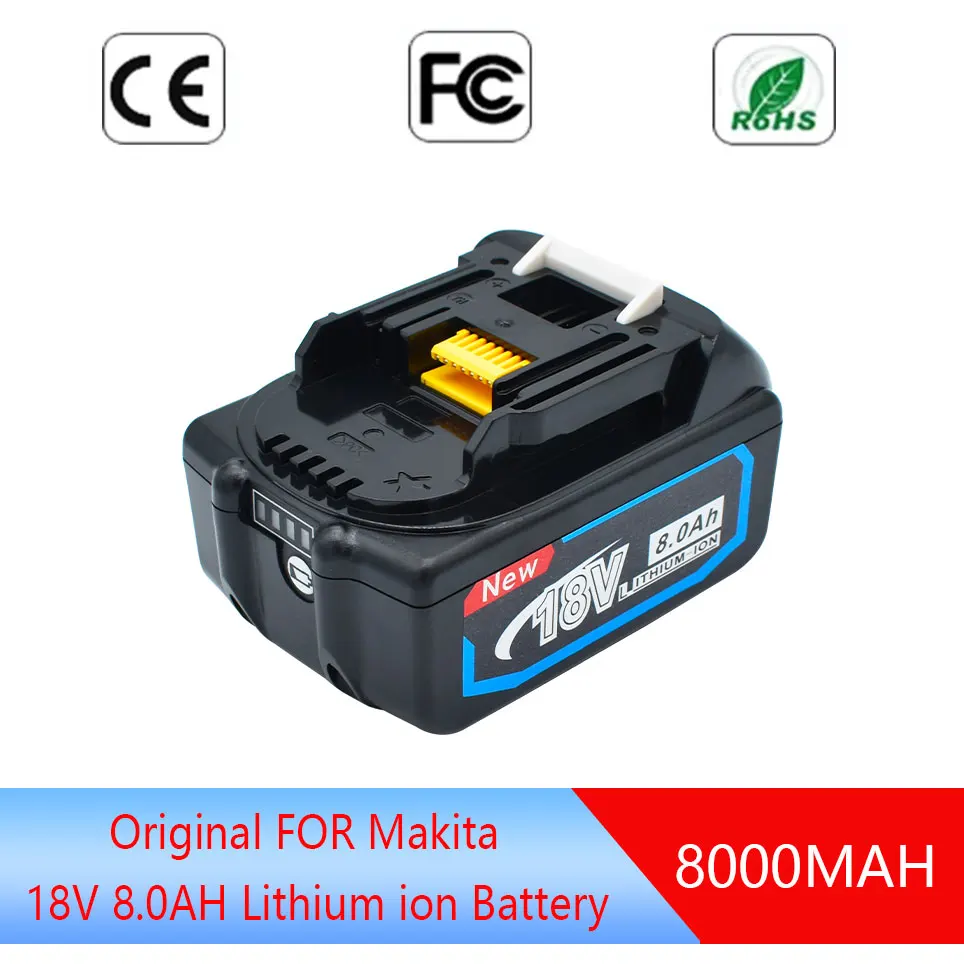 

Rechargeable Battery 18V 8000mAh Lithium ion for Makita 18v Battery BL1840 BL1850 BL1830 BL1860B LXT400