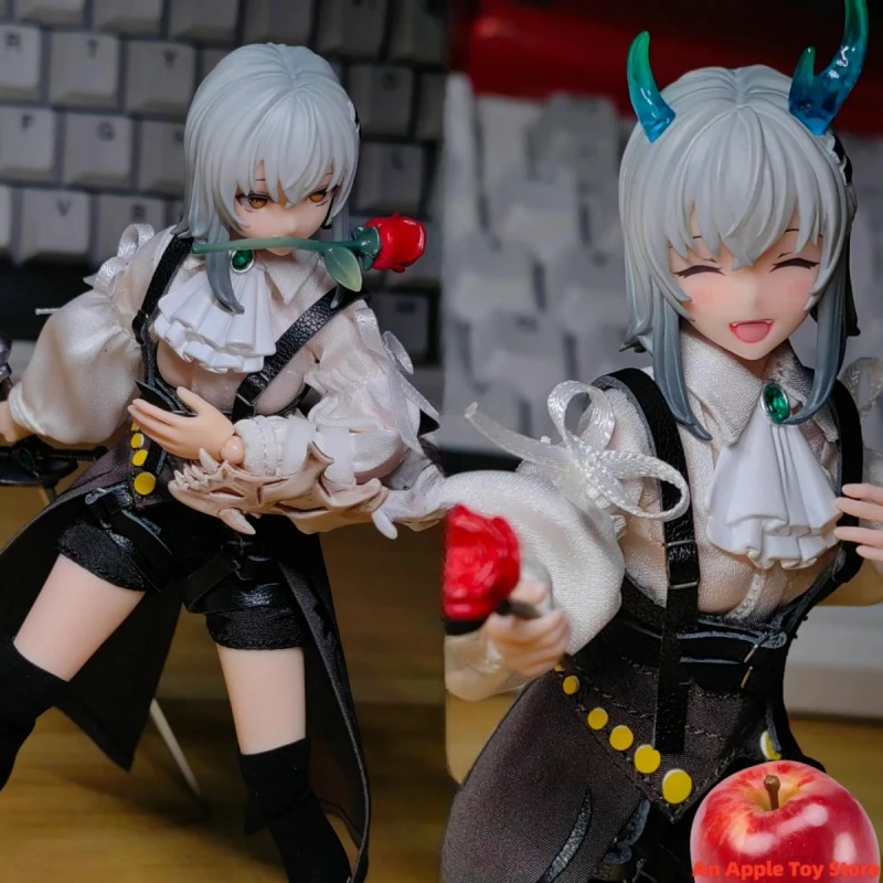 В наличии HASUKI PA008 1/12 Розовый рыцарь Глория Фигурка с 4 сменными лицами 6 дюймов