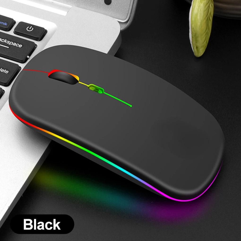 

Wireless Mouse Bluetooth 2.4G RGB Rechargeable Mouse Wireless Silent Mause LED Backlit Ergonomic Game Mouse For Laptop PC