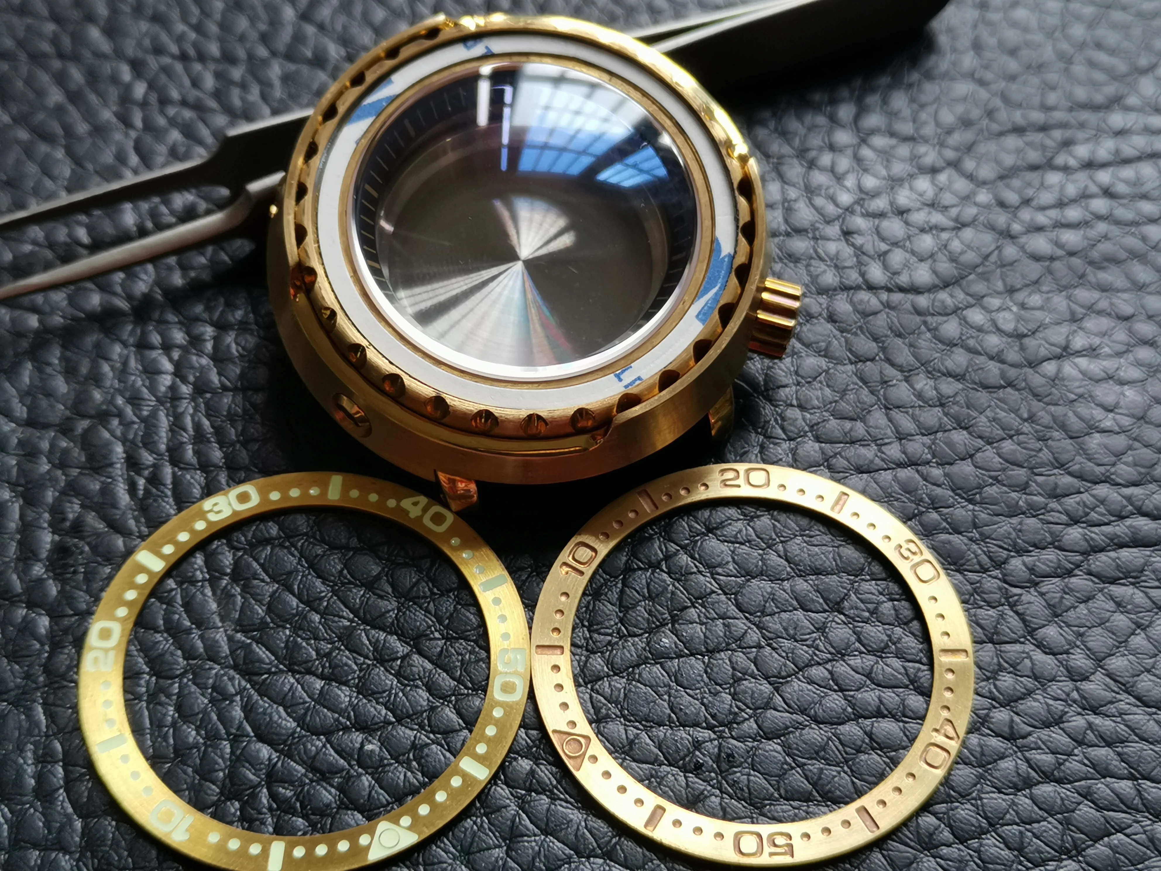 

Aluminum Bronze Canned Sbbn031 Modified Watch Case Adapted To Seiko Nh35a/Skx007 Movement