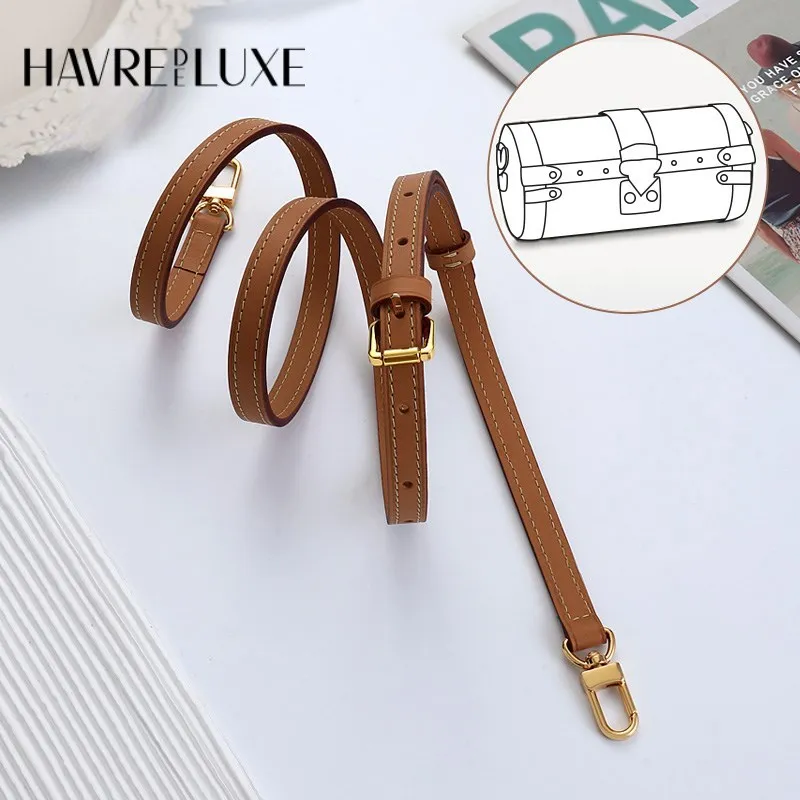 Adjustable leather bag belt replacement and transformation cylinder Papillon bag shoulder strap single-purchase accessories