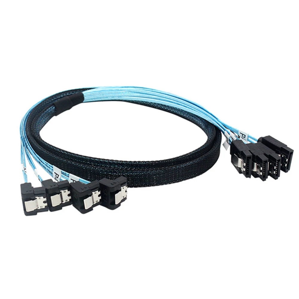 

Кабель для передачи данных жестких дисков Mini SAS 6 Гбит/с 4 SATA на 4 SATA