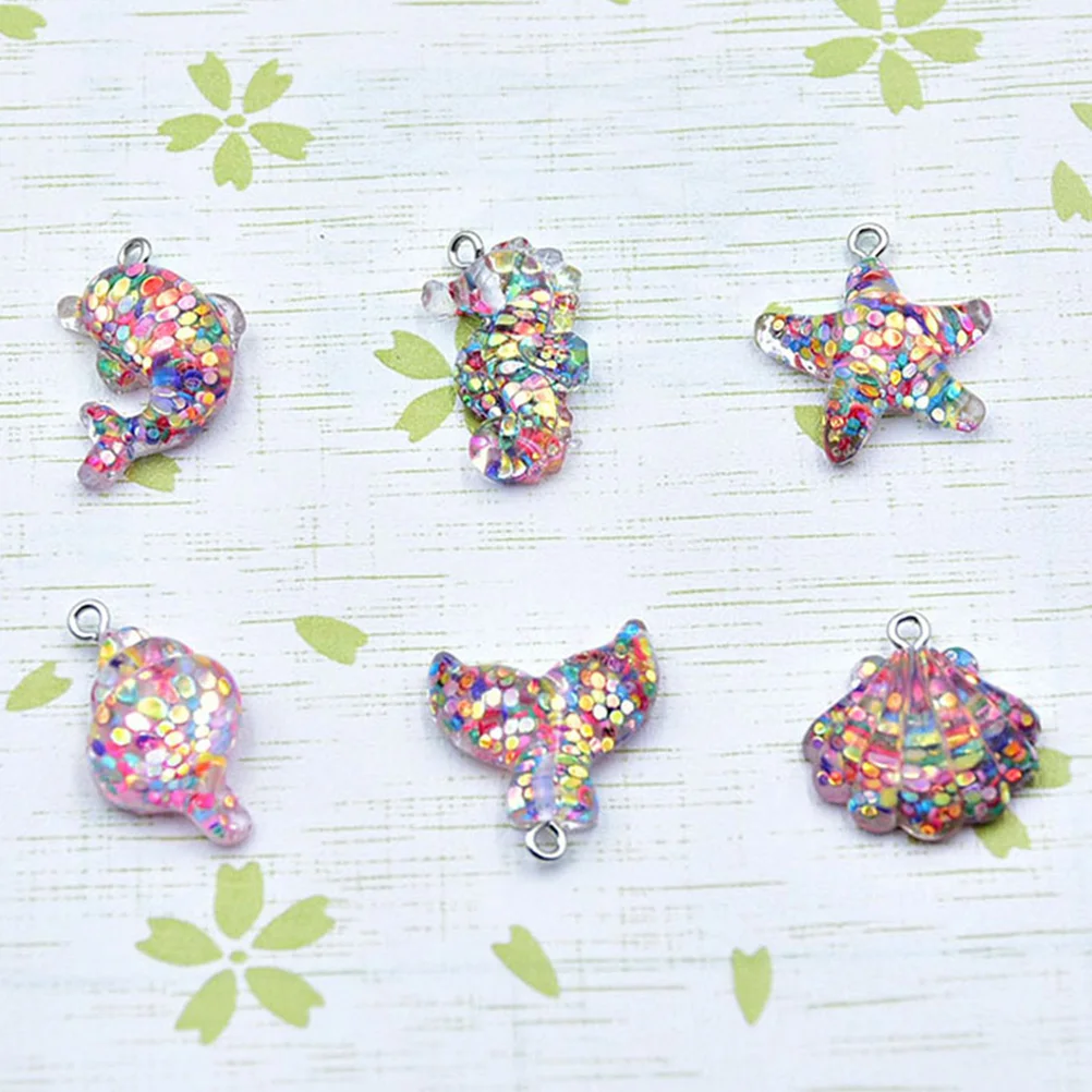 

Jewelry Accessories Ocean Elements Charm Making Findings Compact Theme Necklace DIY Charms