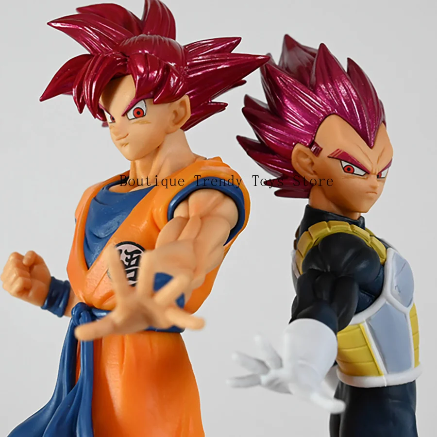 Фото Официальная коллекционная фигурка Banpresto Dragon Ball Dokkan Battle: 7-я годовщина, SSG Гоку и Вегета, аниме-статуэтка, модель-игрушка №5