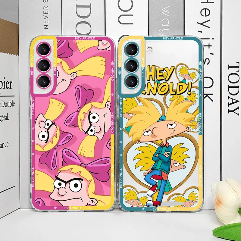 Чехол для телефона Hey A_Arnolds Helga с героями мультфильмов Samsung Galaxy S22 S23 S24 S20 Plus Ultra S21 FE