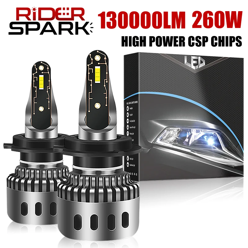 

Лампы для автомобильных фар H1 H4 HB3 200 HB4 260 H11 9005, 9006 лм, 9012 Вт