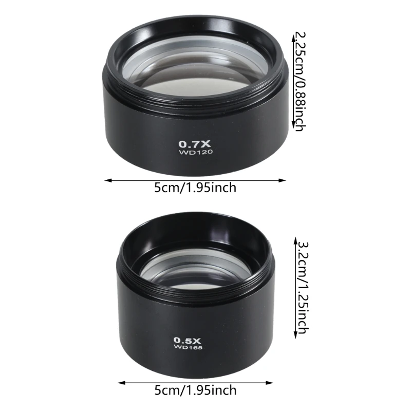 0 5/0 7 алюминиевый вспомогательный объектив Барлоу камеры ясного изображения