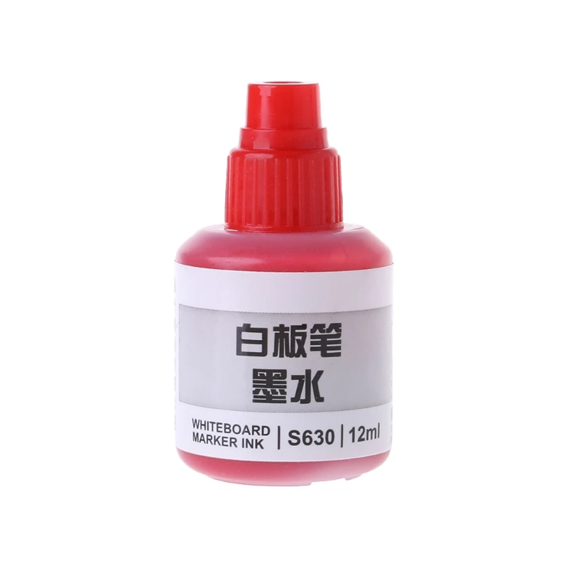 

12ml Refill Ink For Refilling Inks Whiteboard Marker Pen Black Red Blue 3 Colors