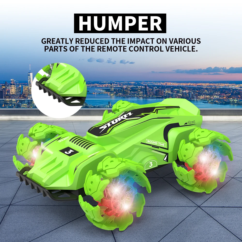

2.4 Remote control side driving stunt car new explosion wheel toy car drift high speed car