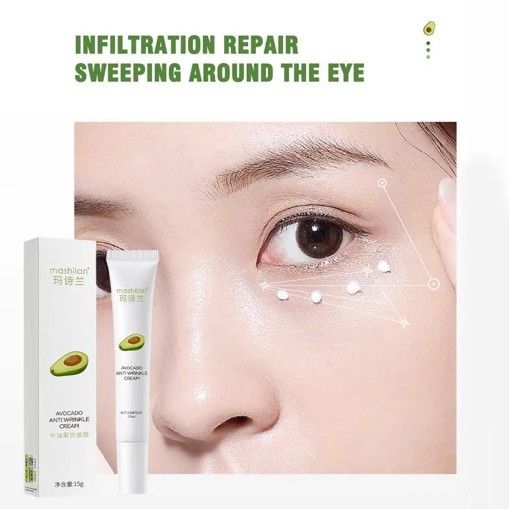 

Avocado Elastic Moisturizing Eye Cream Anti-Wrinkle Diminishing Eye Lines and Dark Circles Against Puffiness Firming Eye Cream