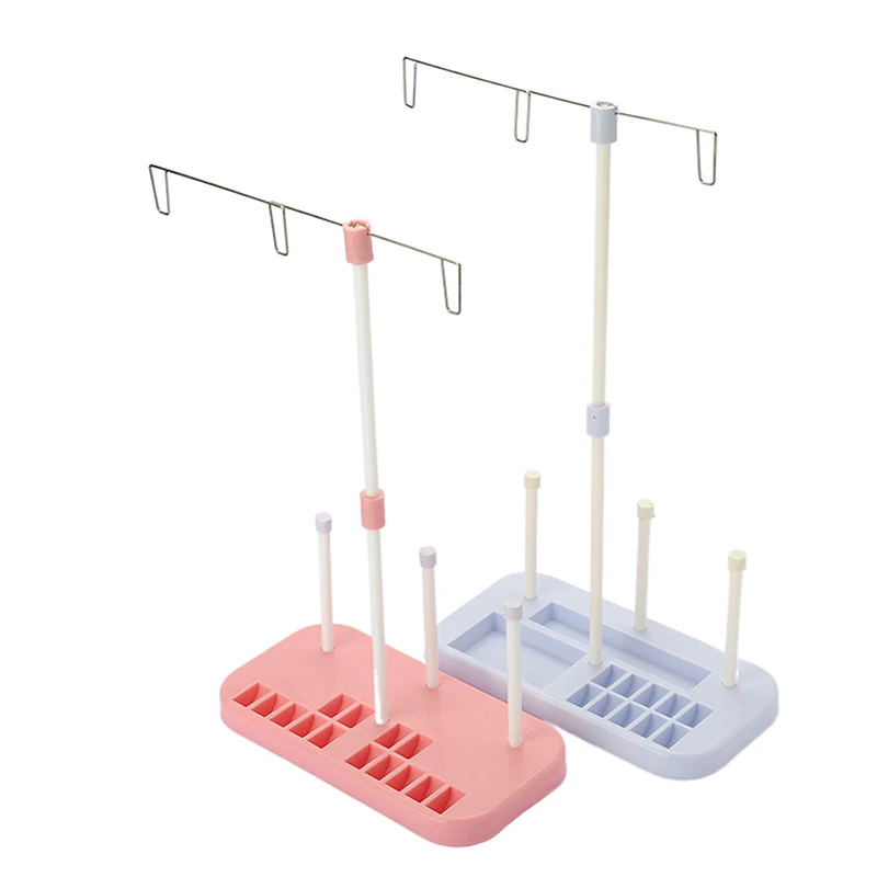 

For Home Sewing Machine Spool Kit Adjustable Sewing Machine Needle Thread Bobbin 3 Embroidery Thread Spools Holder Stand 1PC
