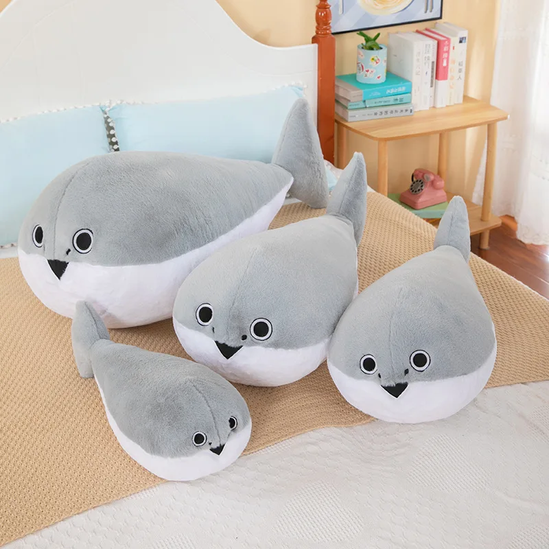50-100 см Kawaii Sacabambaspis Grey милая кукла-рыба мягкая плюшевая игрушка. Плюшевая подушка