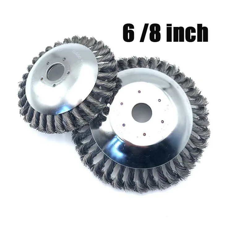 150mm/200mm Steel Wire Trimmer Head Grass Brush Cutter Dust Removal Weeding Plate Gearbox Fixing Kit for Lawnmower