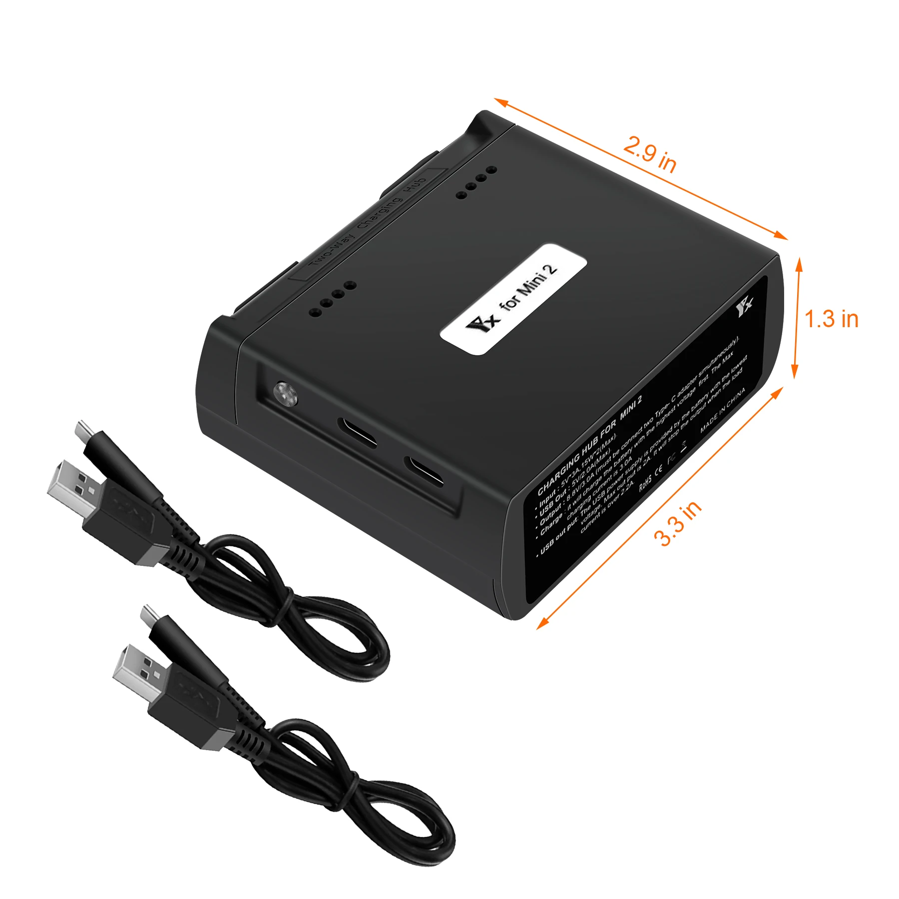 ​Mini 2/Mini SE Battery Charger Two Way Charging Hub Drone Batteries USB Charger for DJI Mini 2/Mini SE Accessories