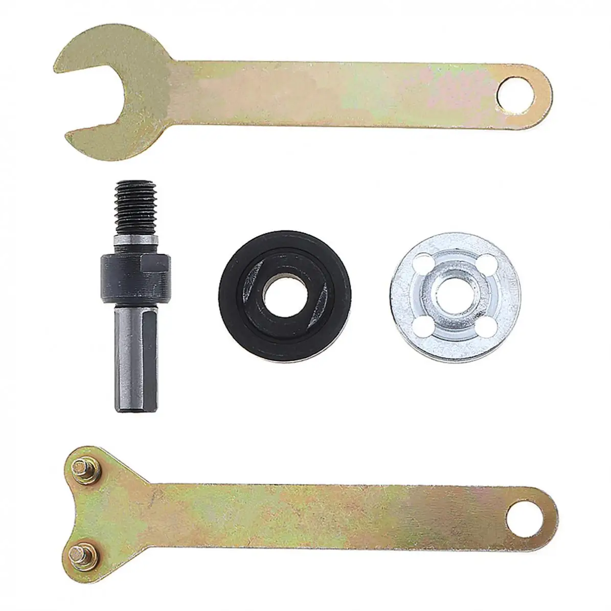 

5 шт./лот аксессуары для угловой шлифовальной машины со шатуном и небольшим гаечным ключом для преобразования углового шлифовального инструмента