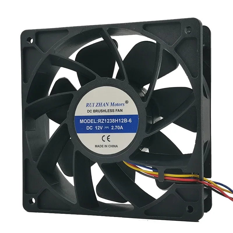 Фото Новый вентилятор Ruizhan Motors 12 см RZ1238H12B-6 DC 12V для шасси S7 S9, 120*120*38 мм №3