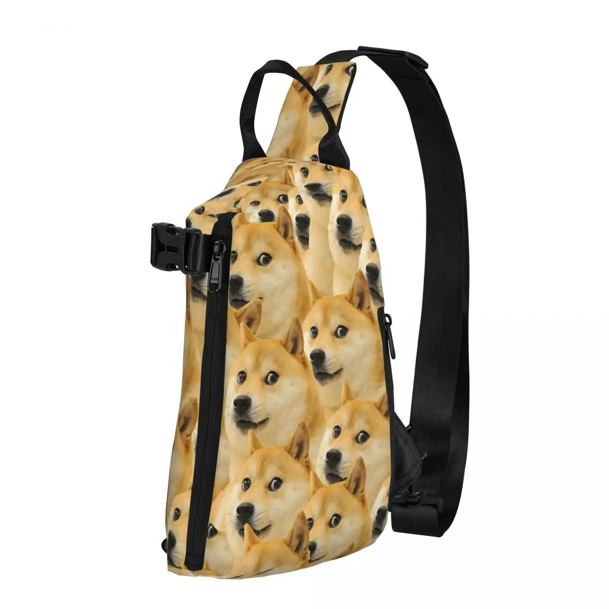 

Doge WOW Pattern Shiba Inu Doggo Dog Meme Shoulder Bags Chest Cross Chest Bag Diagonally Casual Messenger Bag Travel Handbag