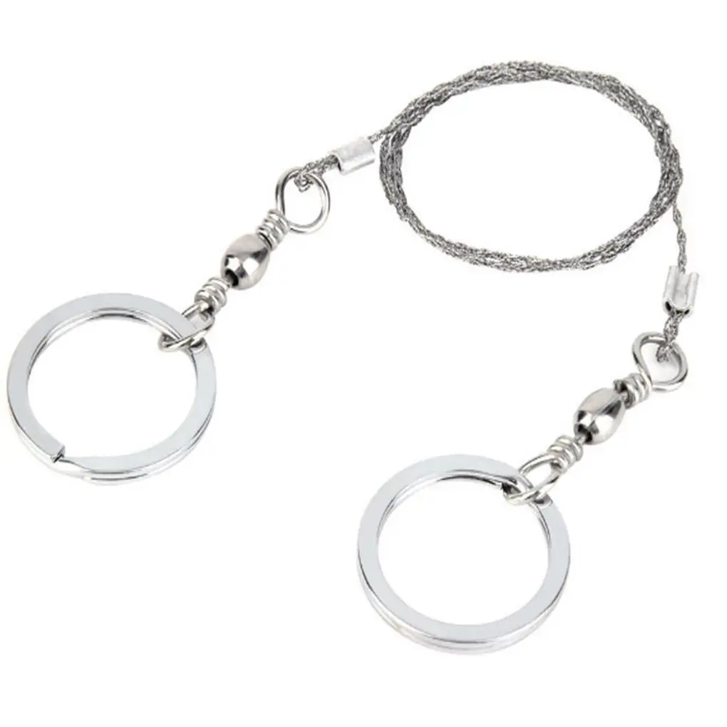 

Stainless Steel Wire Saw Scroll Portable Gear Pocket Outdoor String Wire Saw Carbon Ring Scroll Survive Tool Wire Kits