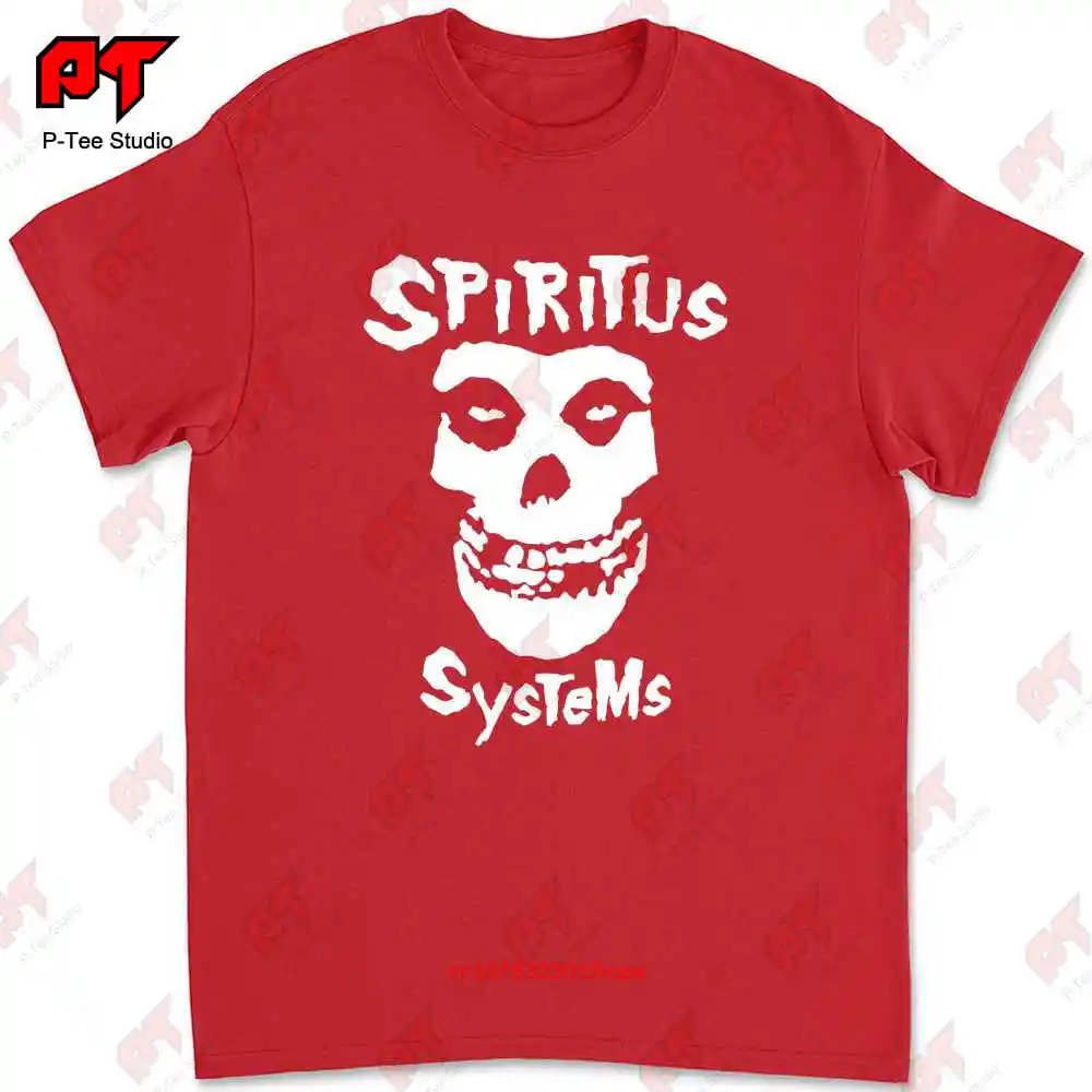 Футболка spirзуда системы Misfits логотип Mf черная белая Передняя Задняя S Размер L DKNU