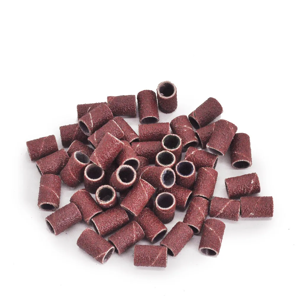 100/50 шт. шлифовальные ленты для электрической машинки маникюра 180/120/80 зернистость