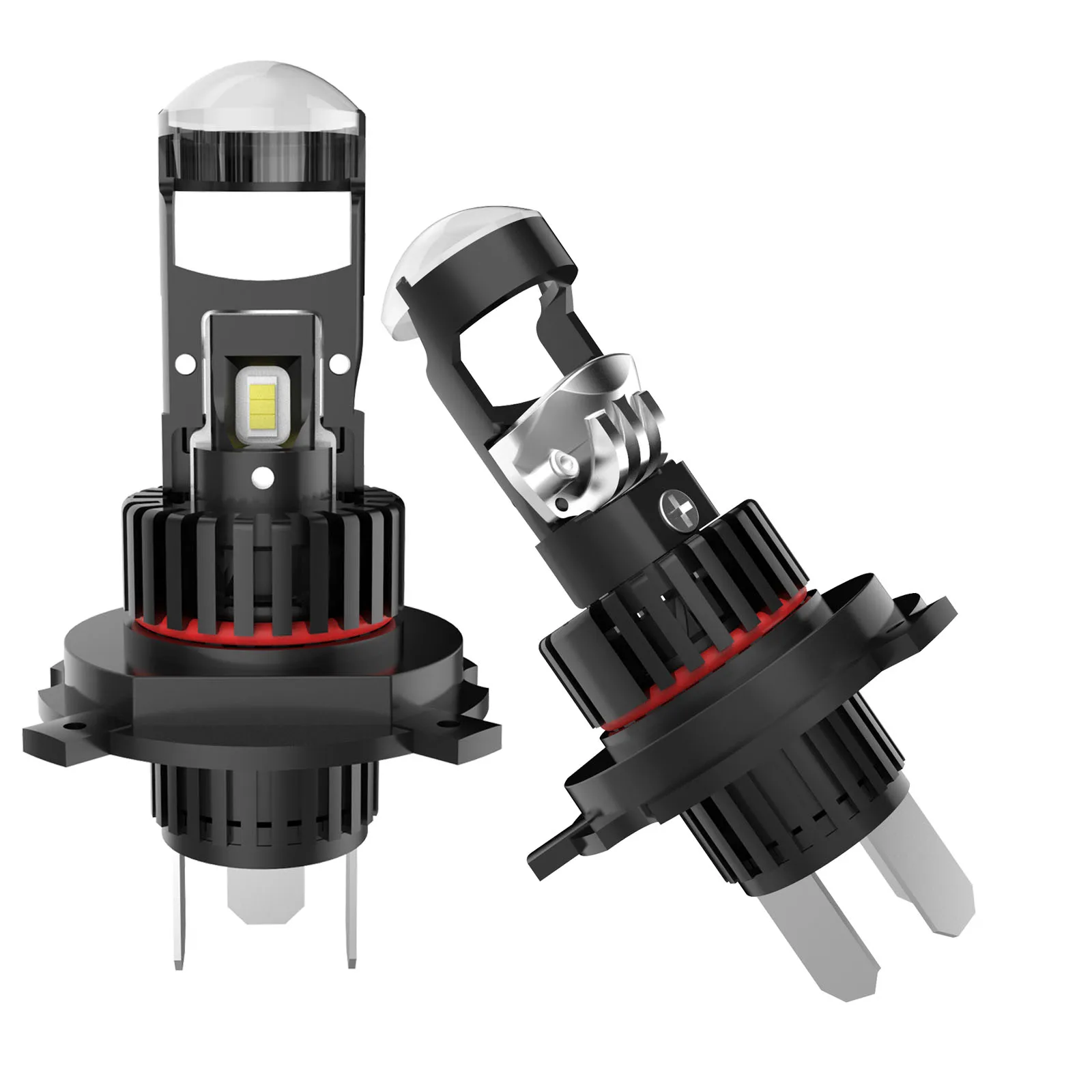 Автомобильная фара 160 Вт H4 Mini Bi светодиодный линза проектора лампы фар Canbus