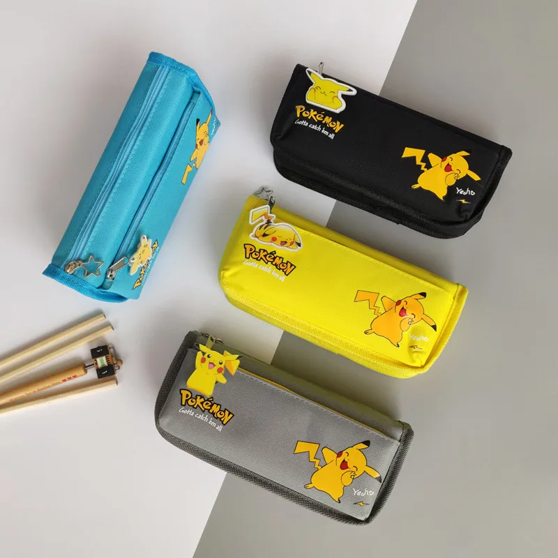 Case Pokemon Pencilcase School Supplies Cartoon Anime Student Stationery Pencil Bag Pen Storage Pouch