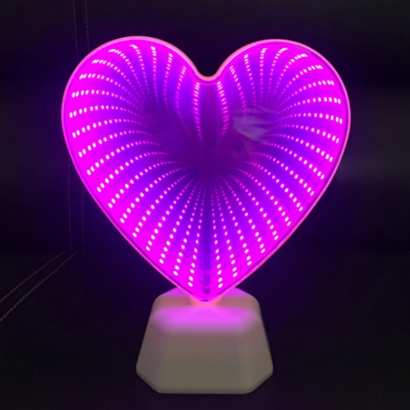 Светодиодная лампа в форме сердца романтическая любовь украшение для спальни