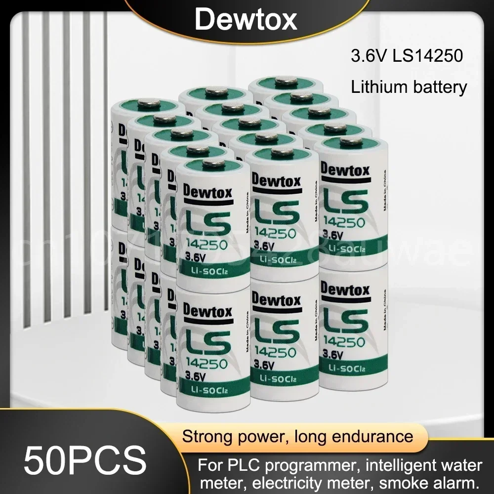 50 шт. Dewtox LS14250 L14250 ER14250 14250 1/2AA TL-5902 3 6 В литиевая батарея для ПЛК станков с ЧПУ