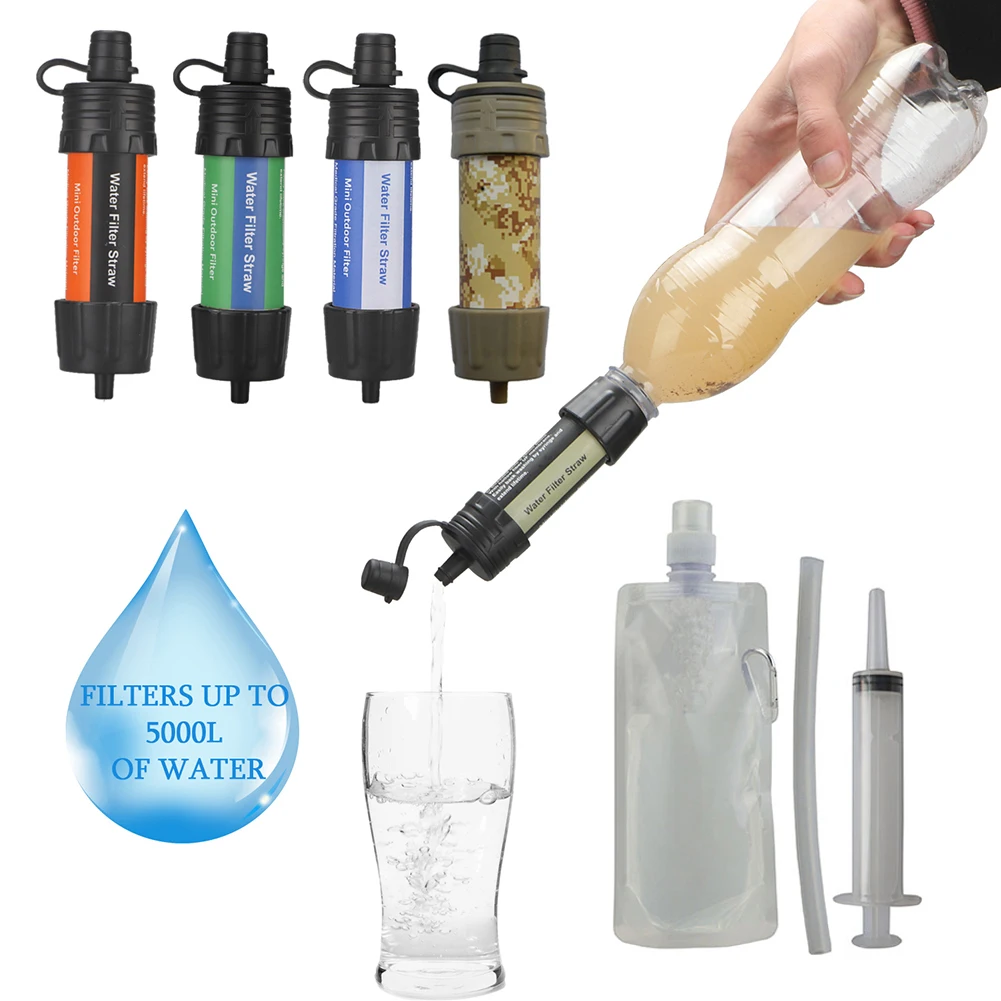 

Персональный очиститель воды, система фильтрации воды, фильтр для кемпинга, соломинки для кемпинга, экстренные принадлежности для выживания