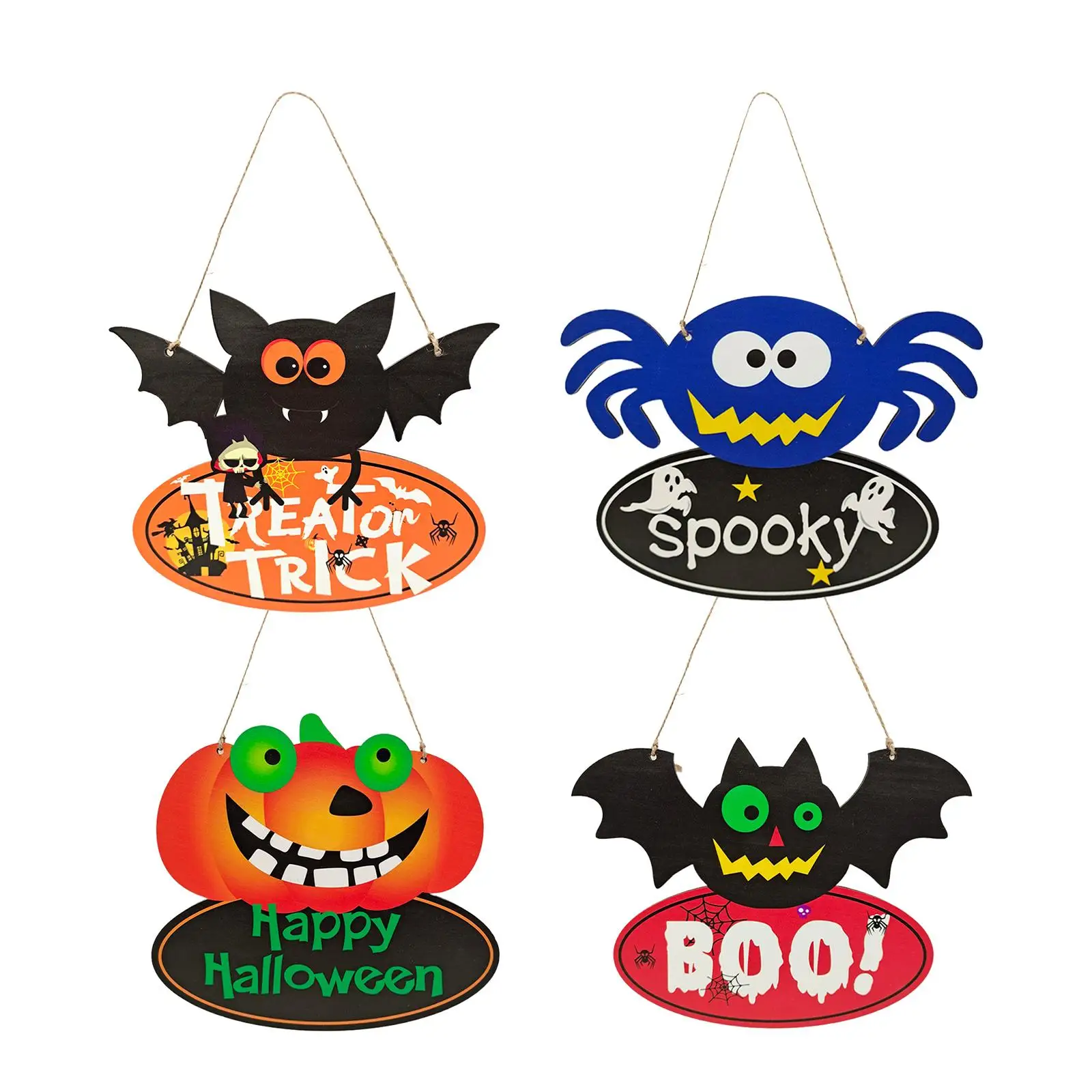 

Halloween Yard Signs Hanging Plaque Sign Handicrafts Halloween Decorations Outdoor for Hallway Garden Lawn Home