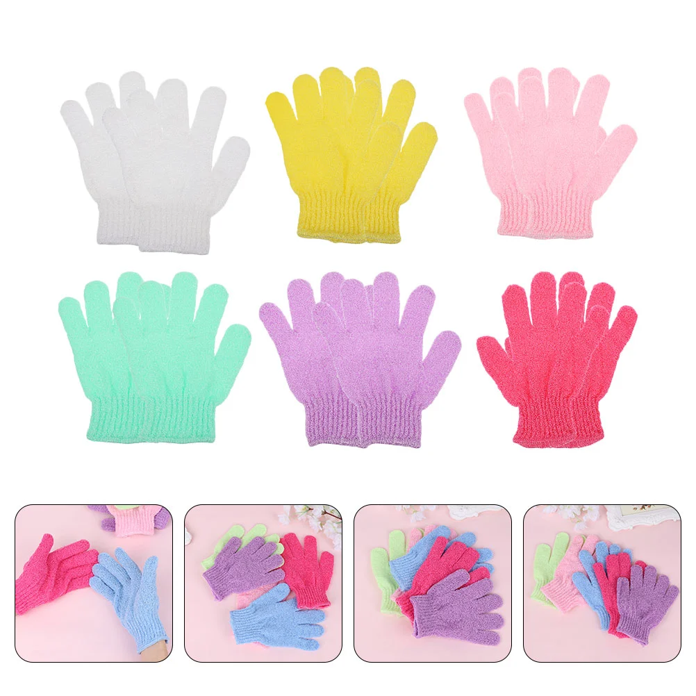 

Exfoliating Glove Shower Gloves Body Bathscrubber Exfoliator Scrubdouble Sided Bulk Hand Baby Cotton Charcoal Texture Dead Skin