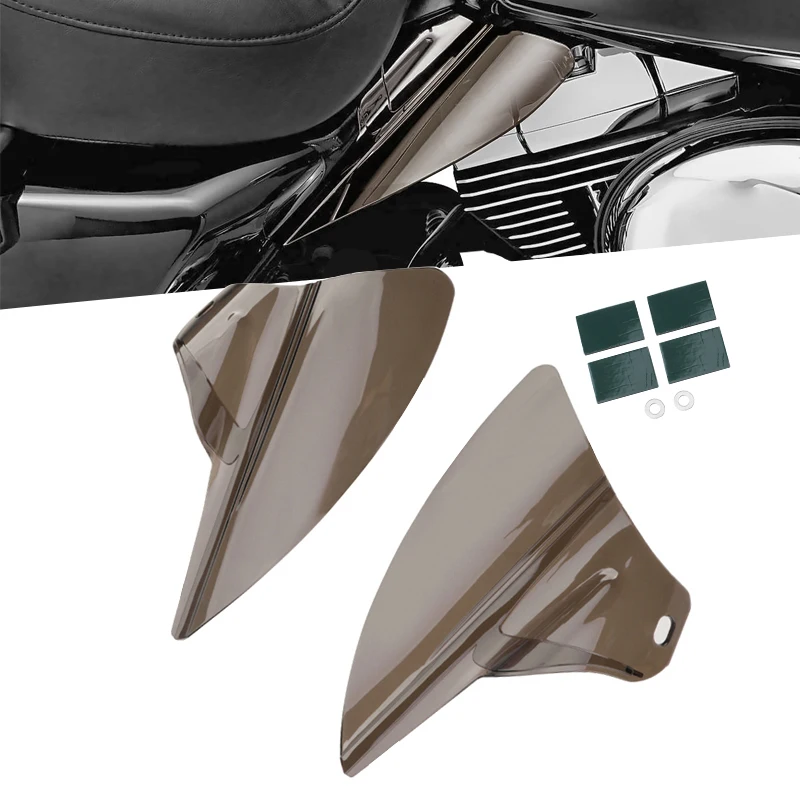 

Motorcycle Tawny Heat Deflector ABS Saddle Shield For Harley Electra Glides Road Glides Road Kings Street Glides & Trikes 09-19
