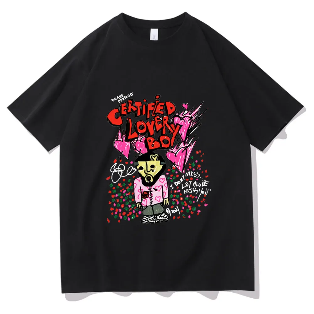 

Certified Lover Boy New Album Print T-shirt Men Hip Hop Rapper Drake Boys Short Sleeve Tee Man Woman Oversized Print Tshirt Tops