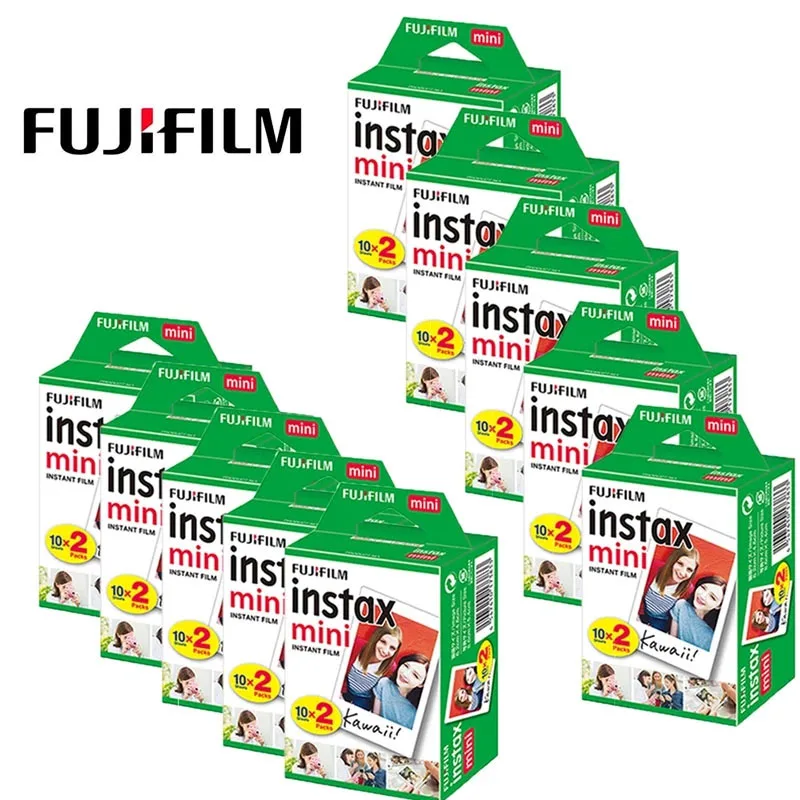 Brand New 10-50 Sheets Fujifilm Instax Mini LiPlay 11 9 8 7s 90 LINK Film White Edge Color Photo Paper for  FUJI Instant Camera
