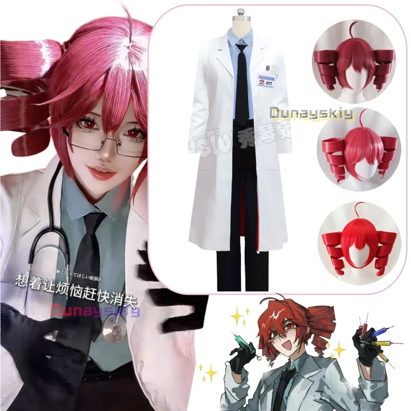 Vtuber Doctor Kasane Teto белое пальто для косплея костюм комплект униформы вечерние