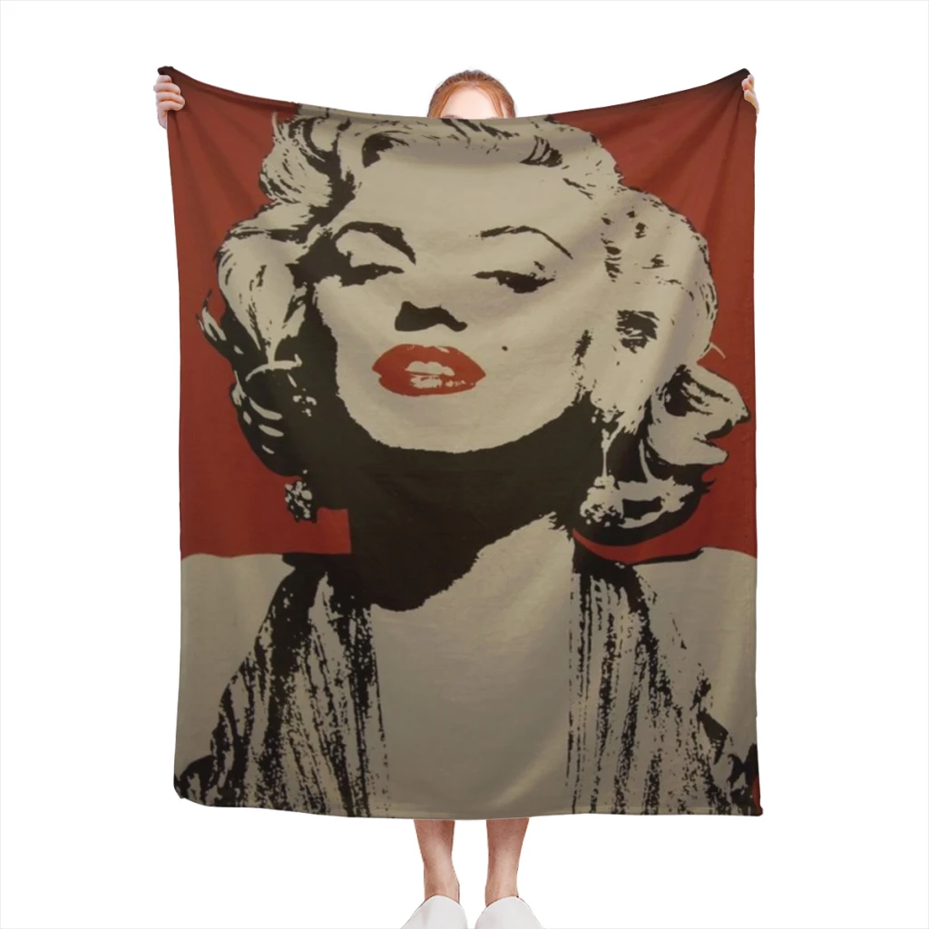 Одеяло с фланцем Marilyn Andy Warhol Текстильный декор портативные супер мягкие одеяла
