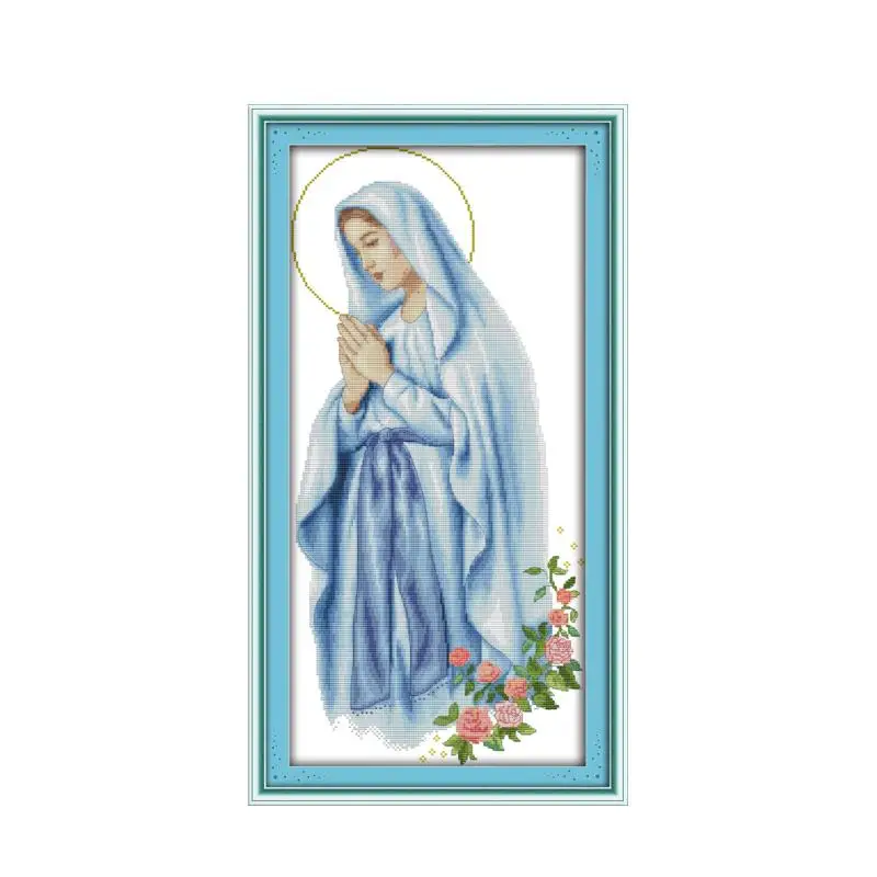 

Virgin Mary cross stitch kit people 18ct 14ct 11ct count print canvas stitches embroidery DIY handmade needlework