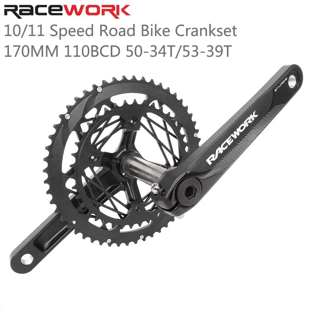 Комплект Шатунов RACEWORK STURGE для дорожного велосипеда 2x1/12 Скоростей 170 мм длина 50-34T