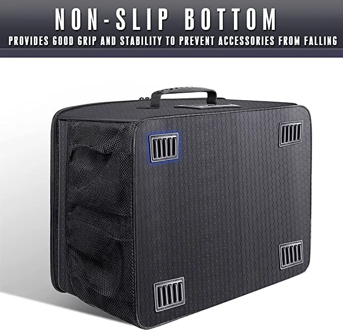 Champkey Golf Trunk Organizer Storage-Portable and Foldable Golf Travel Storage Locker Ideal for Travel Golf and Car Golf