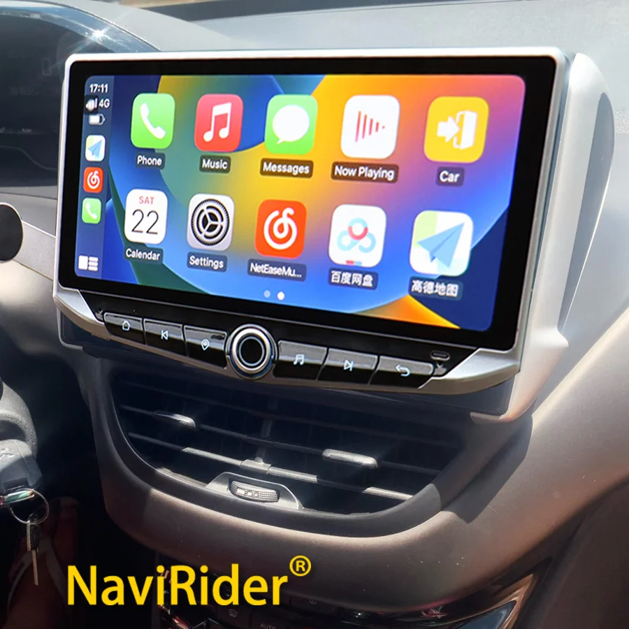 

10.88" Qled Screen Carplay For Peugeot 208 Android 2008 2012 - 2018 Car Radio Multimedia Video Player GPS Stereo DSP Head Unit