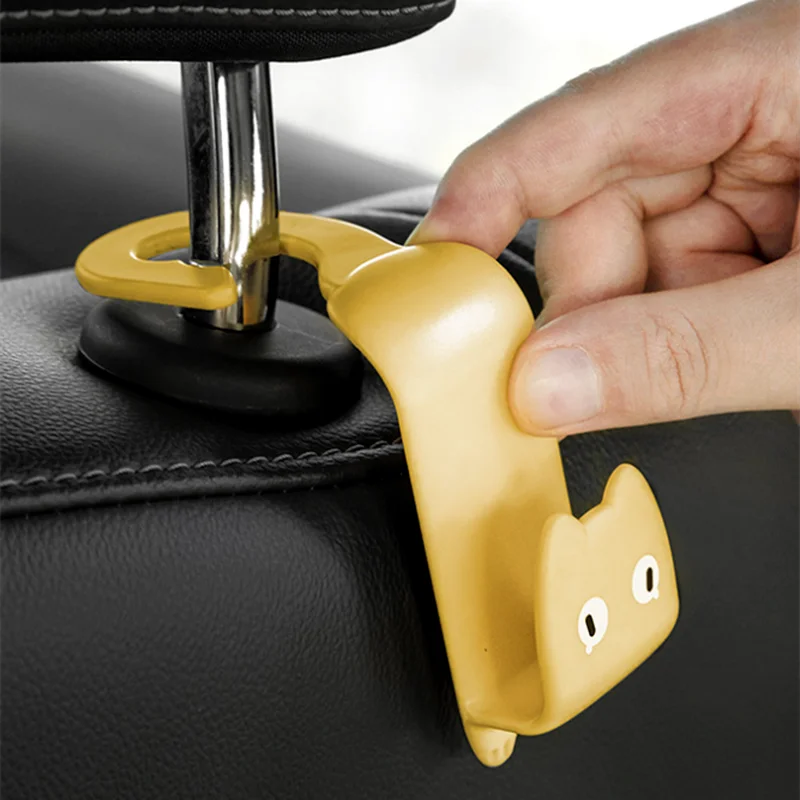 2 шт. креативный автомобильный крючок вешалка для сиденья автомобиля с милым