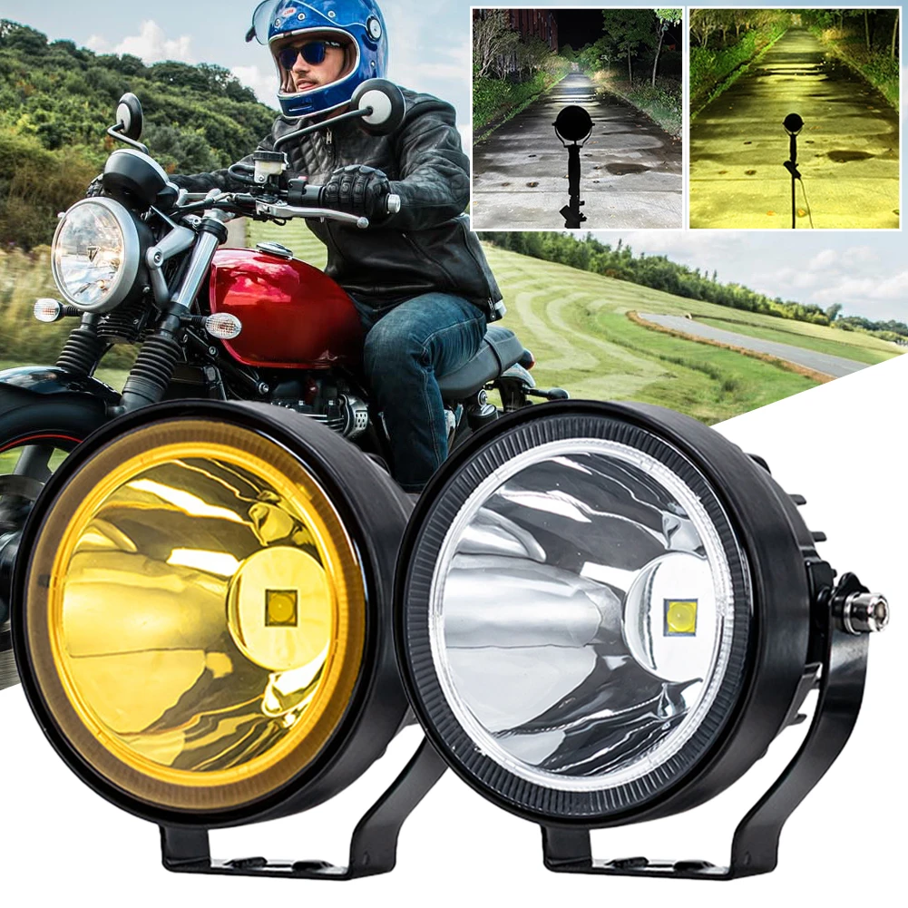 

High-brightness 4-inch Round Small Sun Modified Spotlights 12-48 Volts General Fog Lamps for Automobiles and Trucks