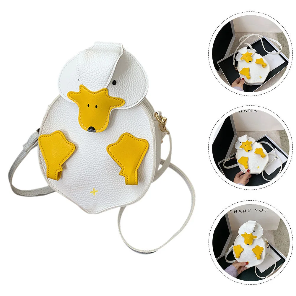

Storage Bag Duck Crossbody Purse Wallet Woman Shoulder Strap Phone Metal Women Miss Fashion